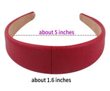 faux textured leather headbands  sizing