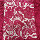 Guipure Lace - Pradda - Hot Pink