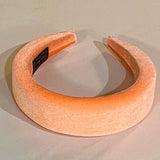 Velvet Padded Headbands - US - B Unique Millinery Peach Orange