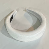 Velvet Padded Headbands - US - B Unique Millinery White