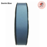 Petersham Ribbon - Denim Blue