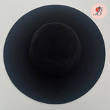 black western weight wool felt capeline