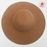 camel western weight wool felt capeline