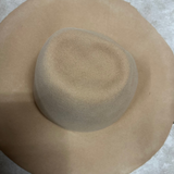 camel western weight wool felt capeline