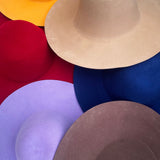 western weight wool felt capelines various colours