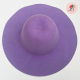 lilac western weight wool felt capeline