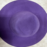 lilac western weight wool felt capeline