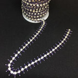 Bling on a Strand - Purple set in silver