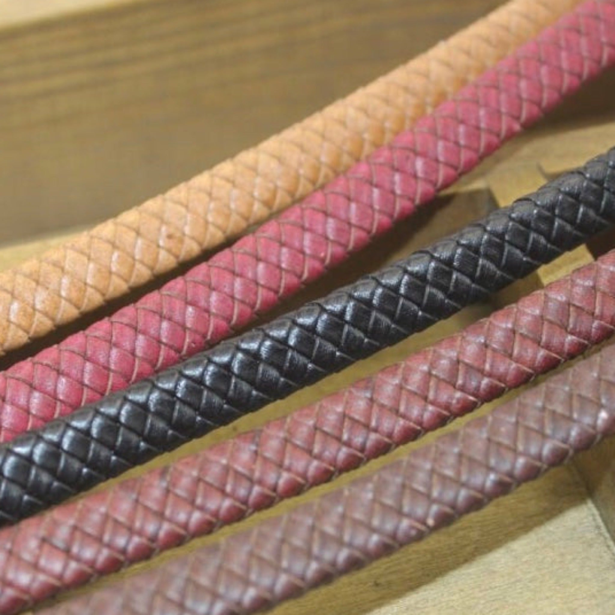 Braided Leather Cord for sale
